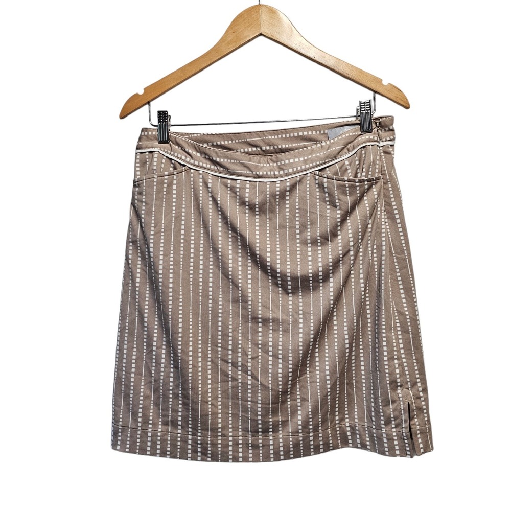 CALLAWAY GOLF SKORT WOMENS BEIGE‎ WHITE 6